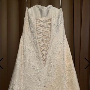 Brand new never worn or altered champagne/ivory